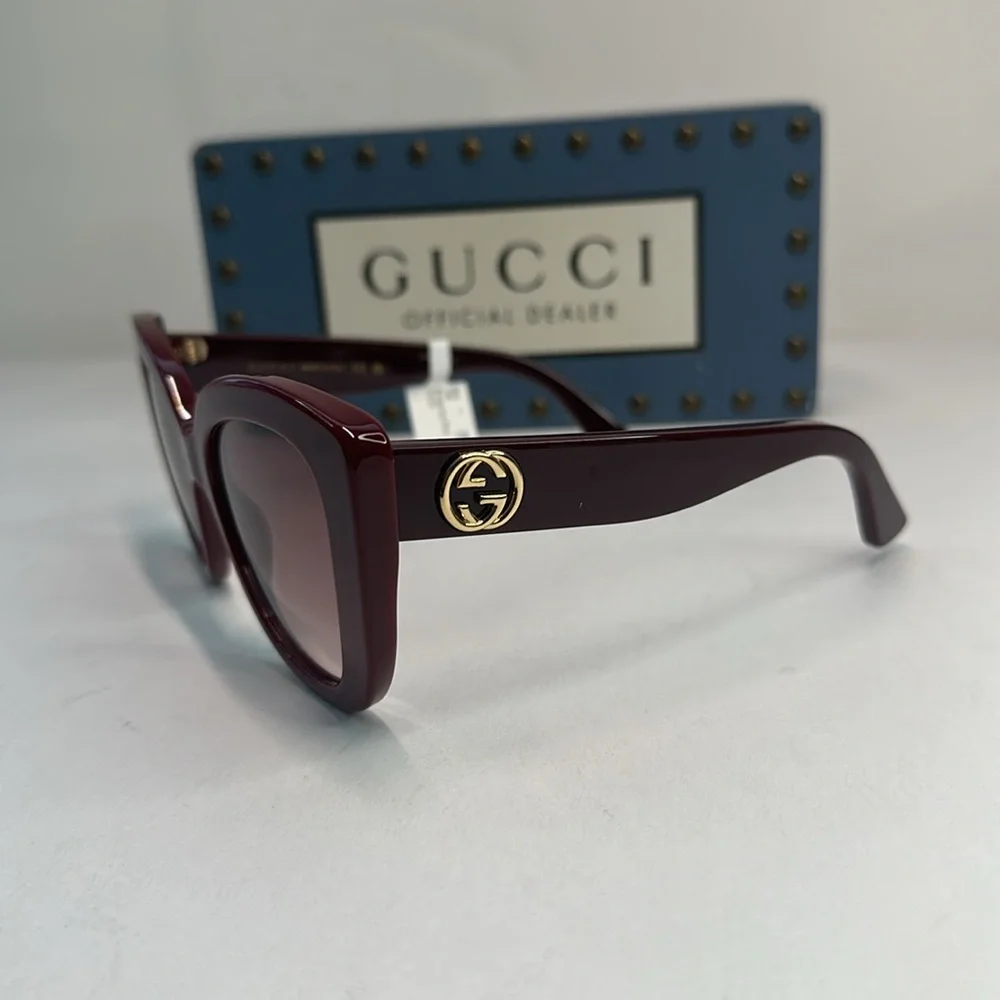 New Authentic Gucci Oversized GG0327S 006 Butterfly Sunglasses - Picture 10 of 15
